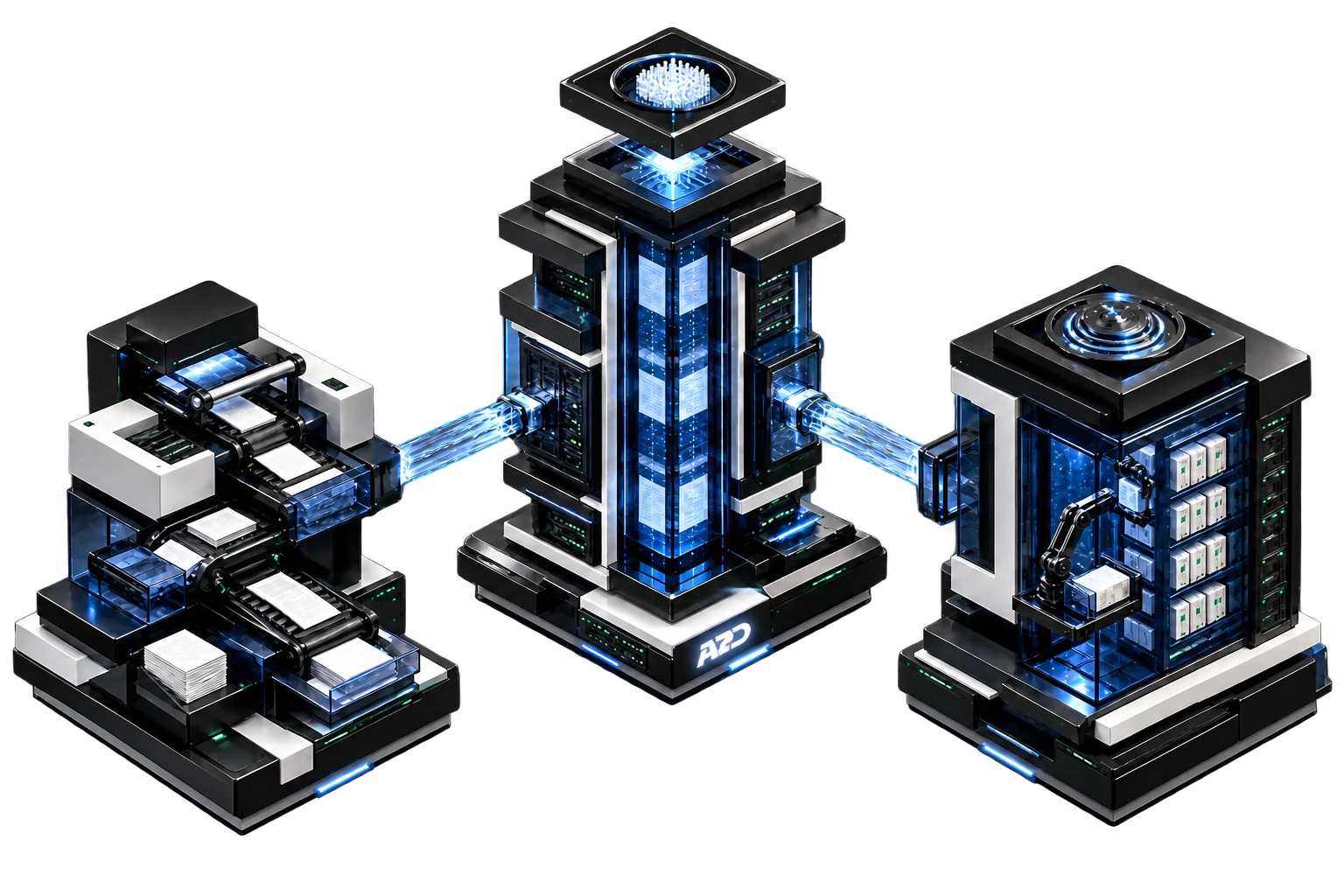 Three independent enterprise platforms with optional connections